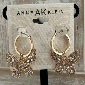 Anne Klein Butterfly Dangle earrings